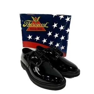 Thorogood Women's Classic Hi-Gloss Black Oxford Shoes 531-6303 Size 5M  NIB